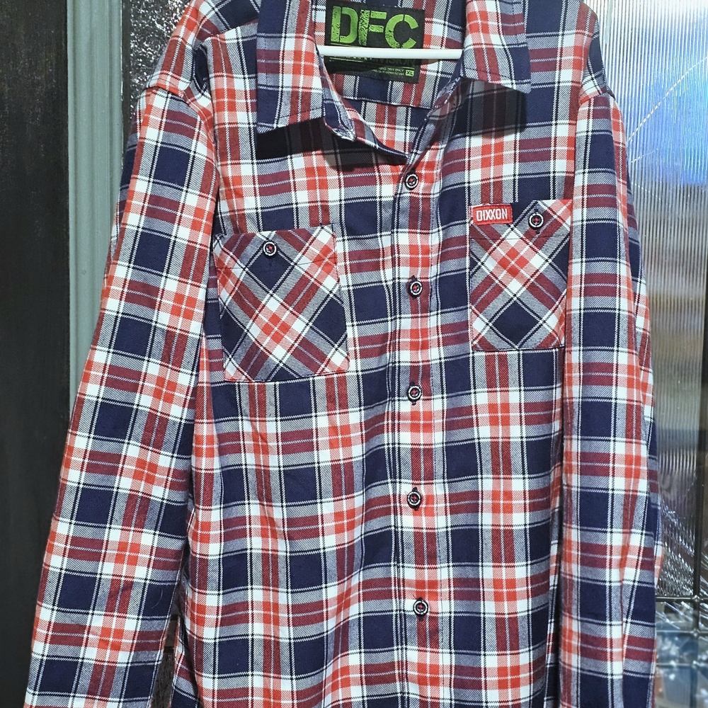 DIXXON Youth XL Red and Blue Checkered Shirt
